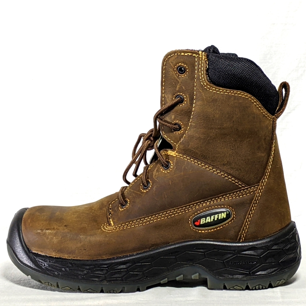 NEW Baffin Men's Barton Safety Boot Brown Sz 10
